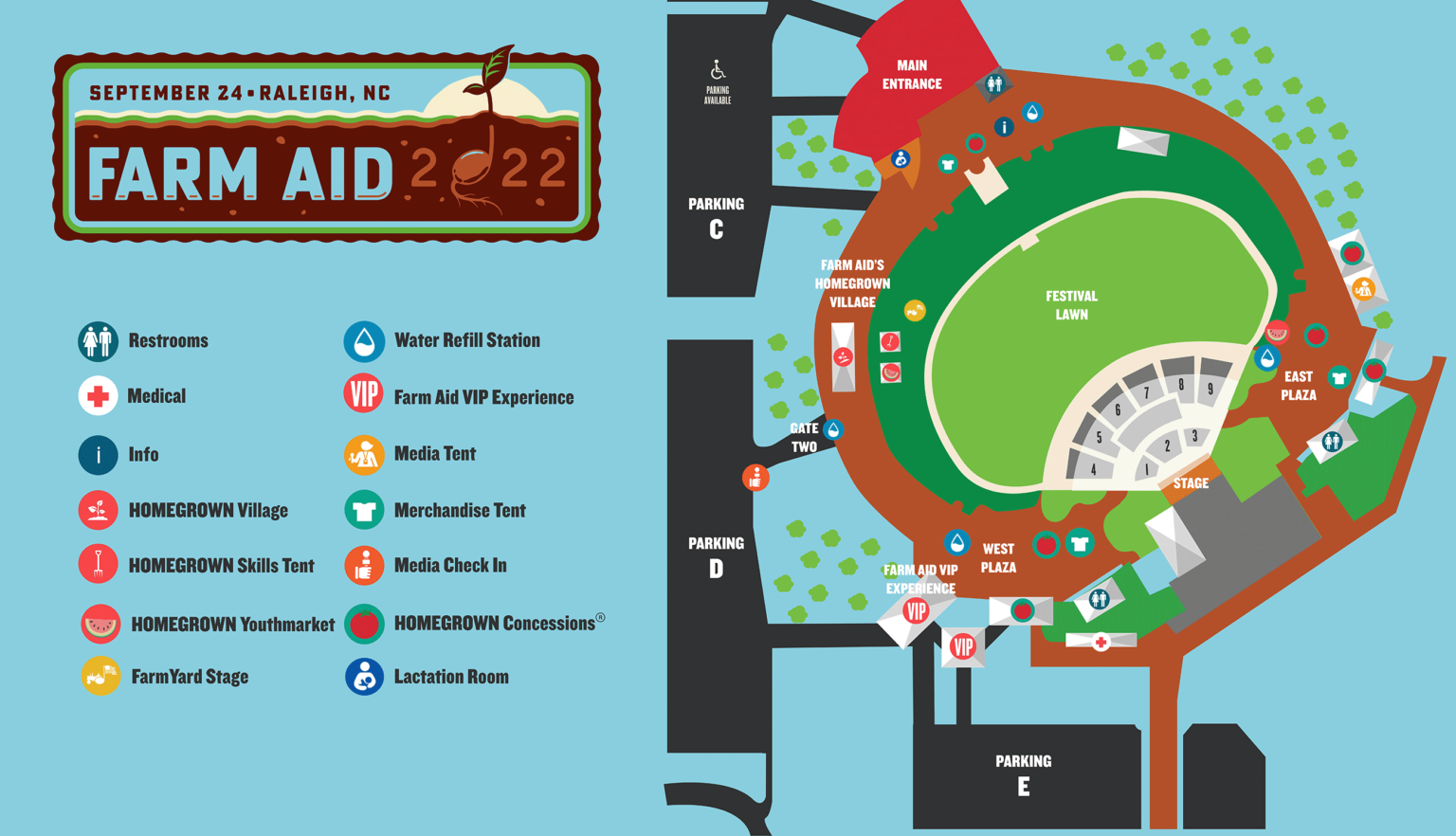 Farm Aid 2022 Festival Venue Information Maps, Hotels & Rules