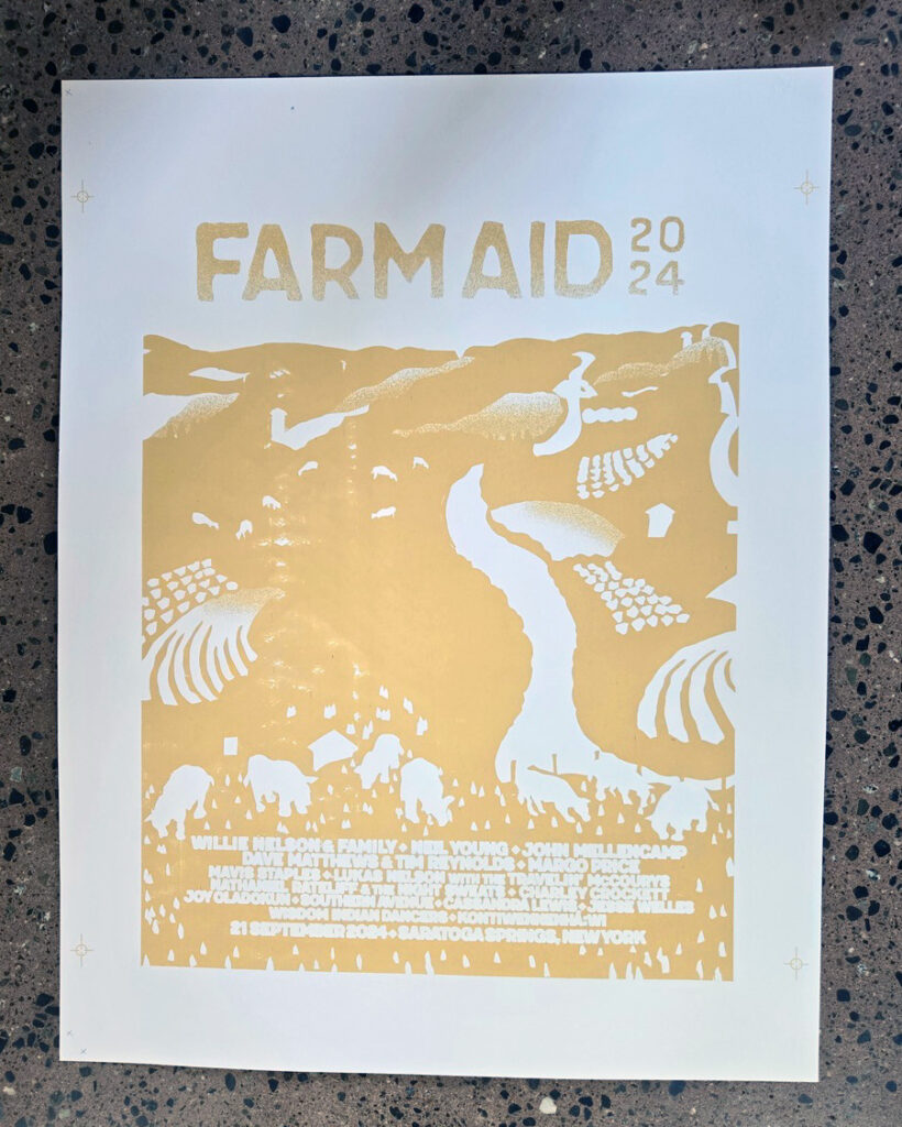 Farm Aid 2024 poster process