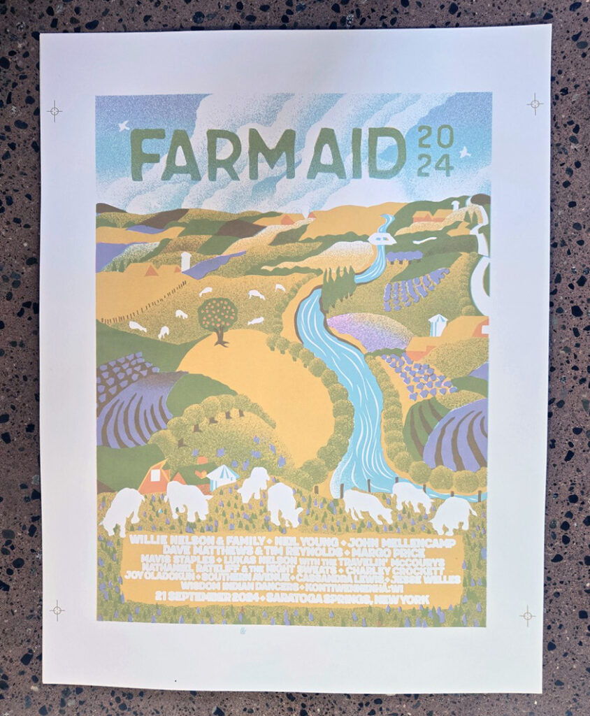 Farm Aid 2024 poster process