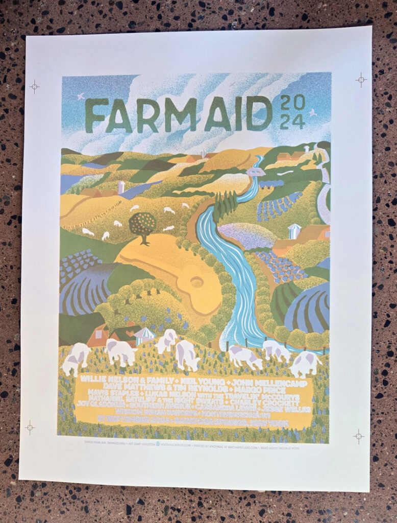 Farm Aid 2024 poster process