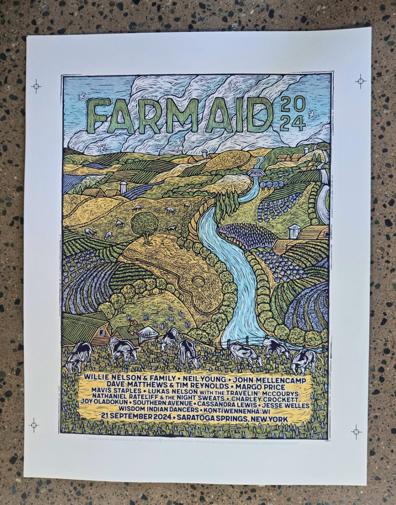 Farm Aid 2024 poster process