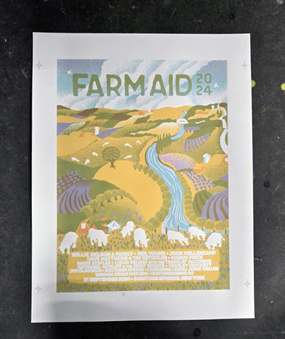 Farm Aid 2024 poster process