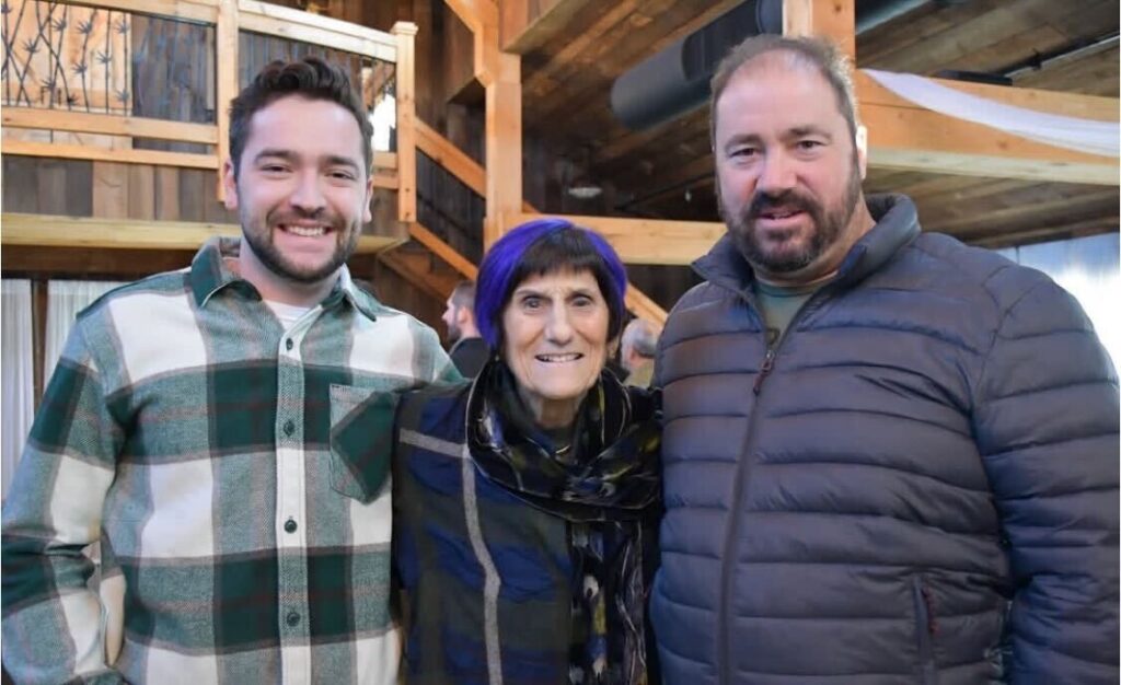 John Myron (legislative assistant to Congresswoman DeLauro), Rep. Rosa DeLauro and Will Dellacamera.